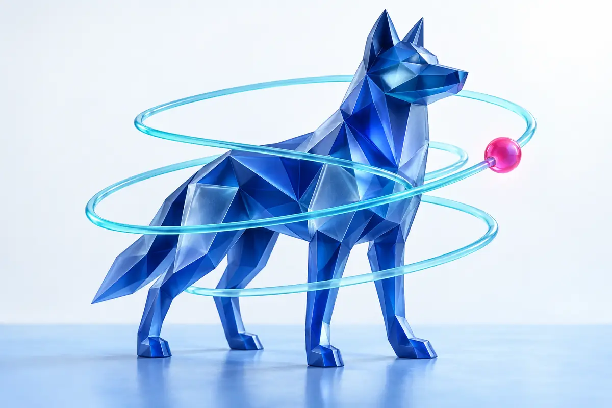 Original abstract signal study for Wolf Gold